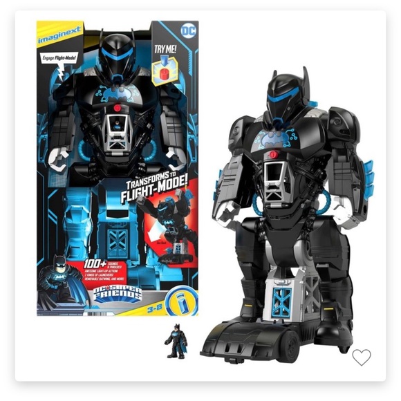 Pezzo di ricambio per Fisher-Price Imaginext DC Super Friends RC Transforming Batbot – BFT56 ~ Ricambio Mini Batman Toy Figure